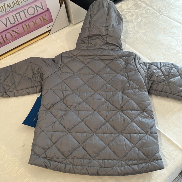 Perry Ellis Diamond Quilt Cire Faux Shearling Lined Jacket - Picture 7 of 9